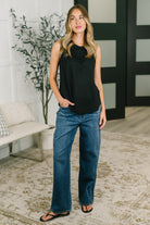 Thread Theory Round Neck Tank in Black - Charming Charlie