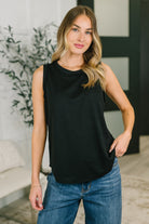 Thread Theory Round Neck Tank in Black - Charming Charlie
