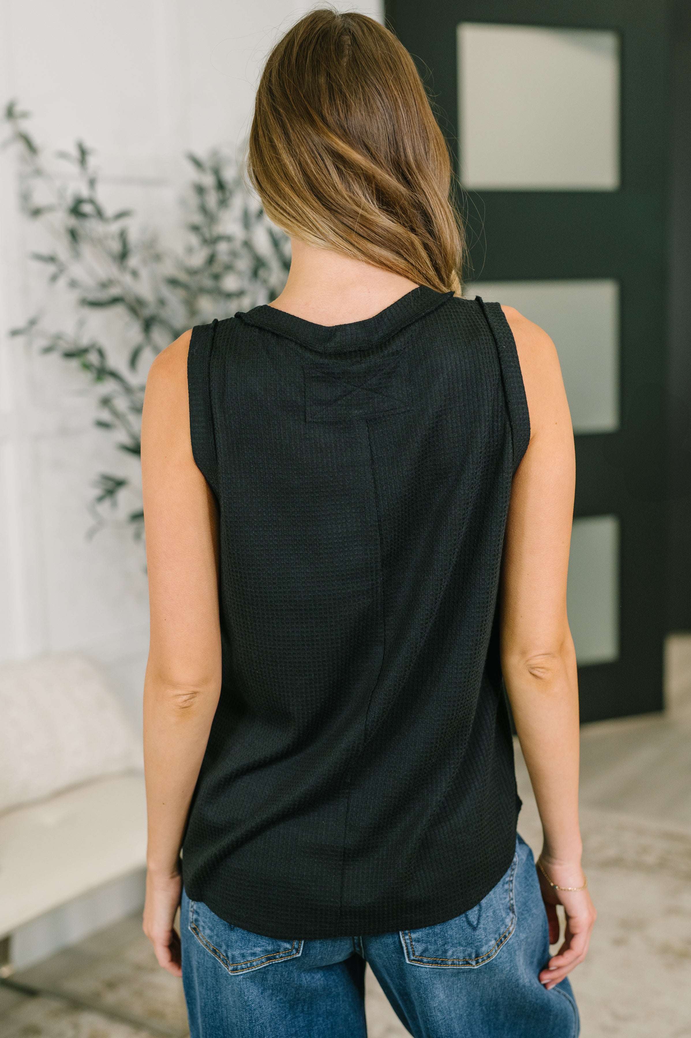 Thread Theory Round Neck Tank in Black - Charming Charlie