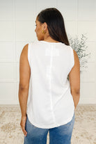 Thread Theory Round Neck Tank in Ivory - Charming Charlie