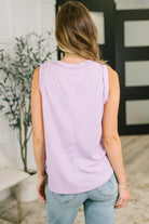 Thread Theory Round Neck Tank in Lilac - Charming Charlie