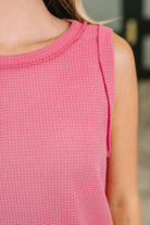 Thread Theory Round Neck Tank in Pink - Charming Charlie