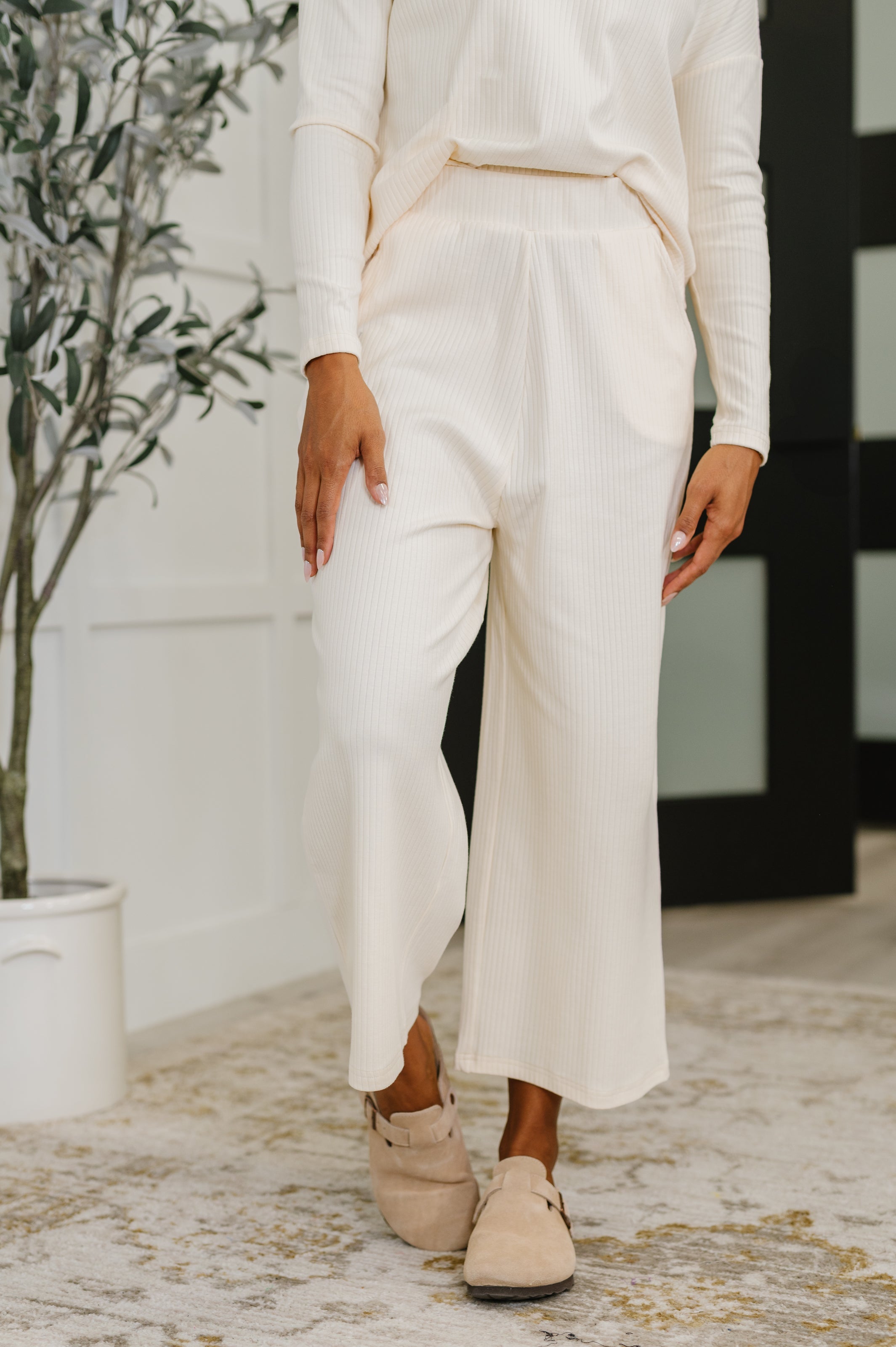 Thyme Culottes in Cream - Charming Charlie