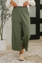 Thyme Culottes in Dusty Pine - Charming Charlie