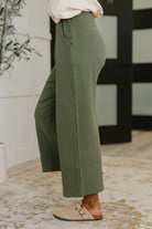 Thyme Culottes in Dusty Pine - Charming Charlie