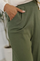 Thyme Culottes in Dusty Pine - Charming Charlie