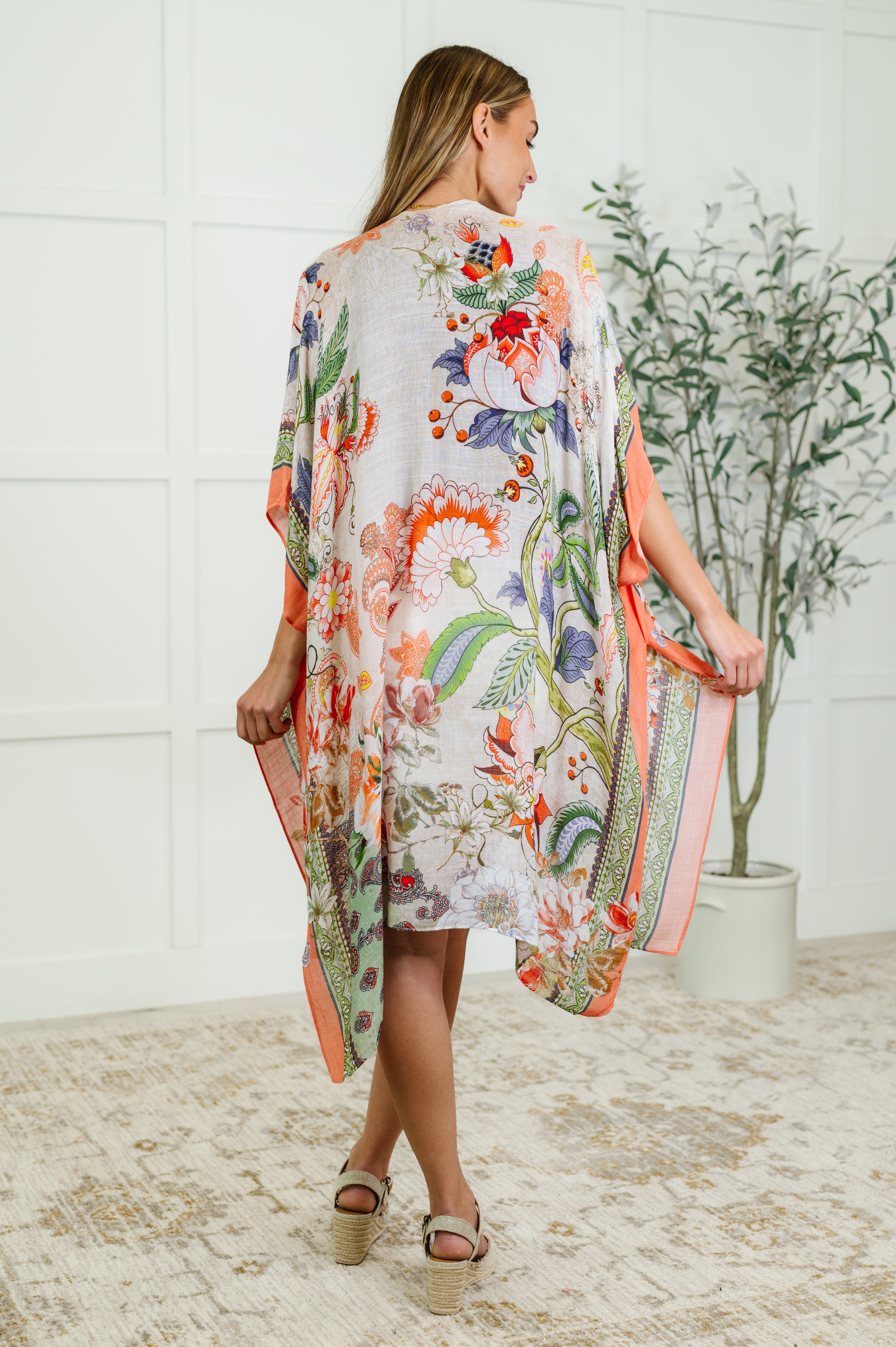 Tide to Me Open Front Kimono - Charming Charlie