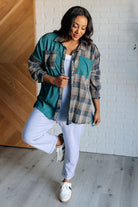 Tied for Time Thermal Plaid Button Up - Charming Charlie