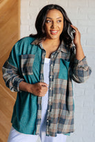 Tied for Time Thermal Plaid Button Up - Charming Charlie
