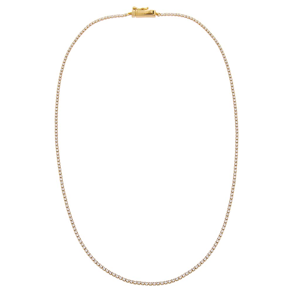  Classic Thin Tennis Necklace - Adina's Jewels