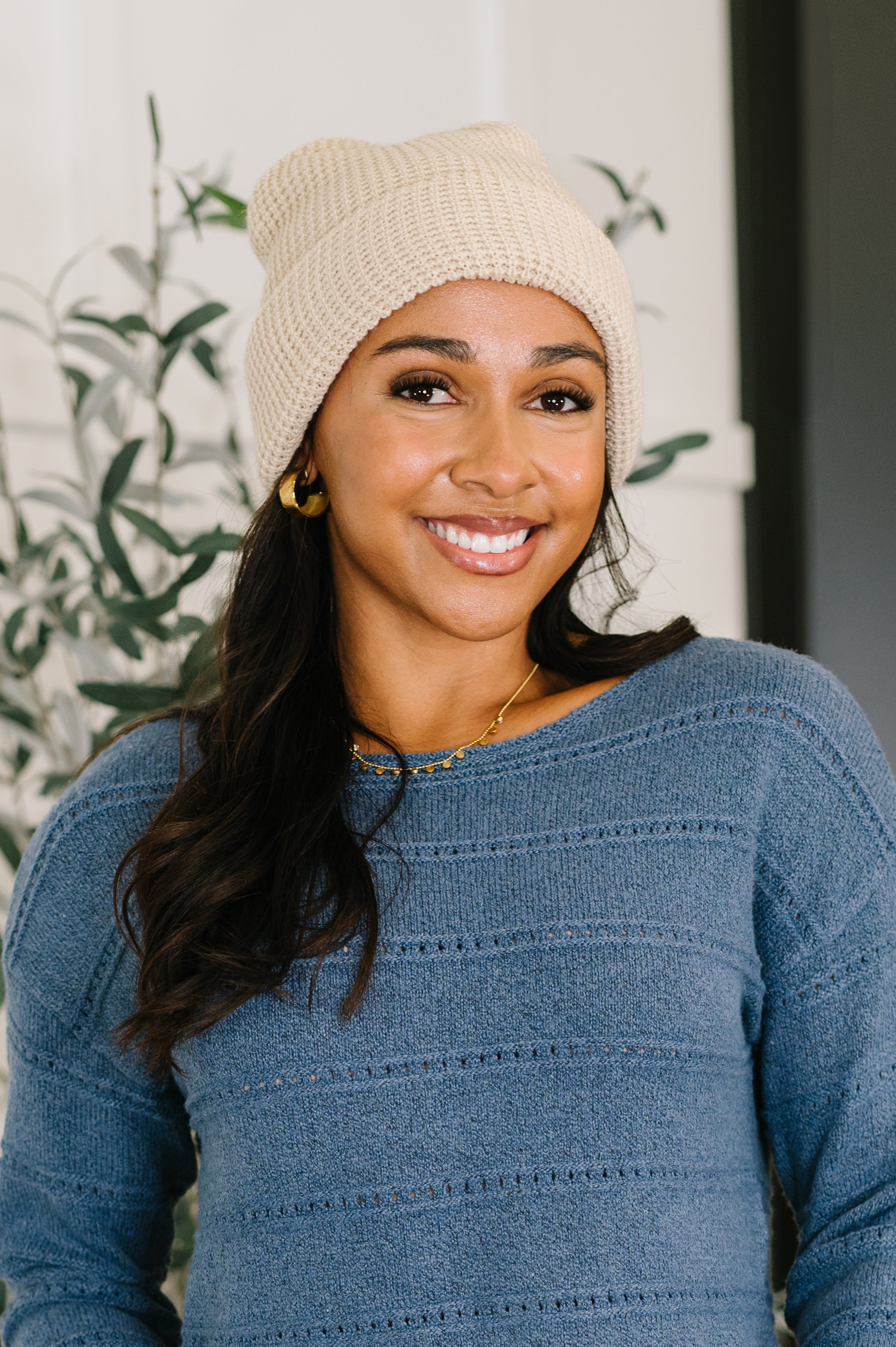 Toasted Texture Waffle Knit Beanie - Charming Charlie