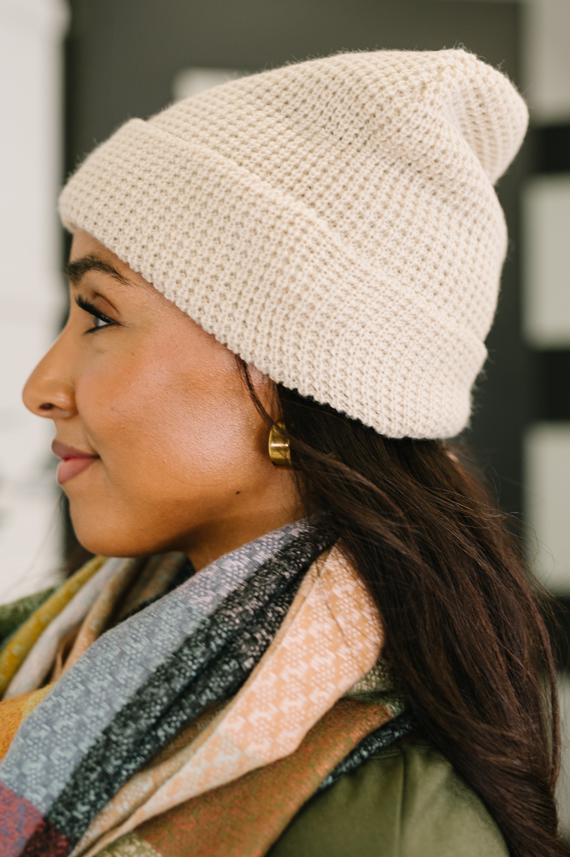Toasted Texture Waffle Knit Beanie - Charming Charlie