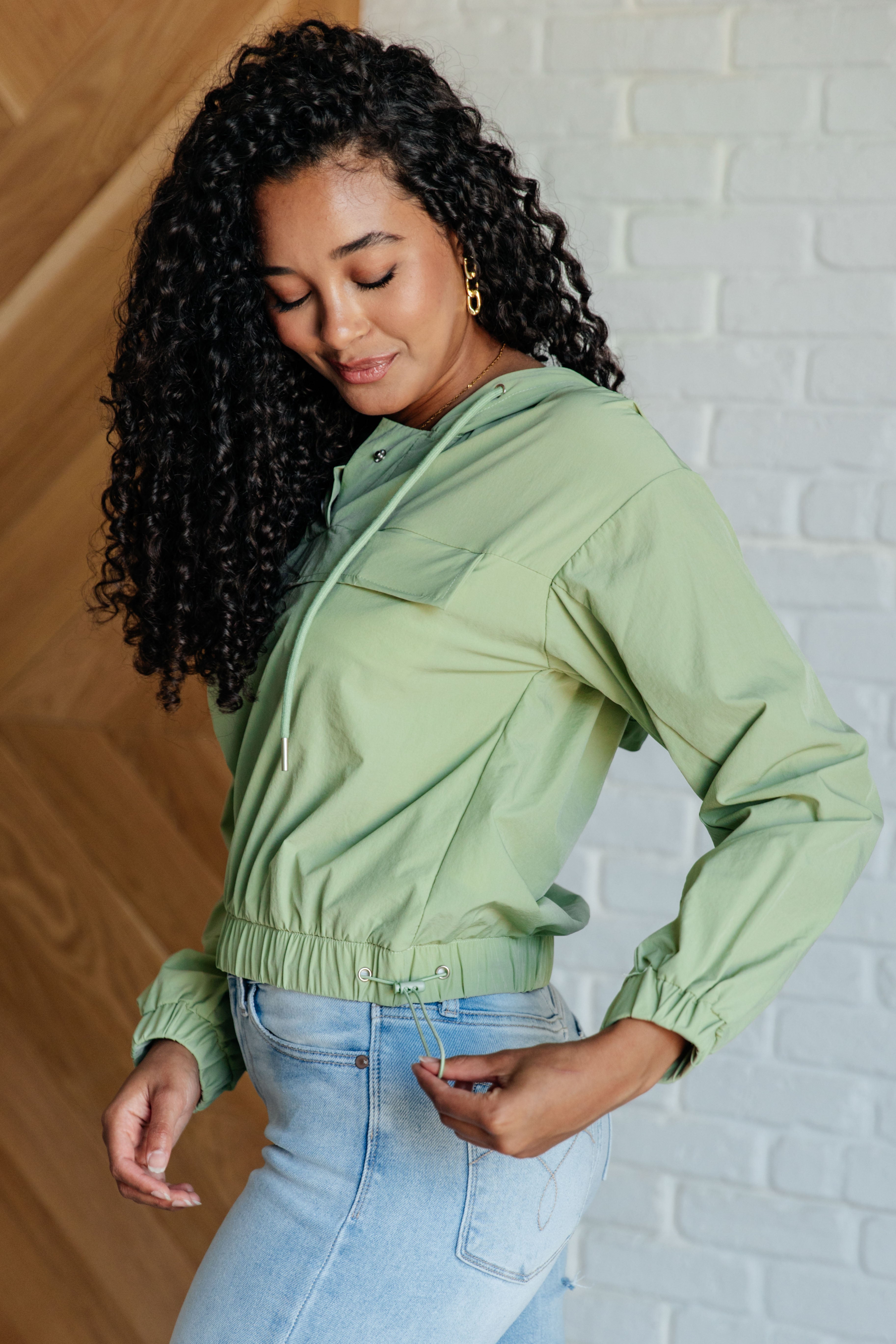 Tomorrow's Forecast Hooded Windbreaker - Charming Charlie
