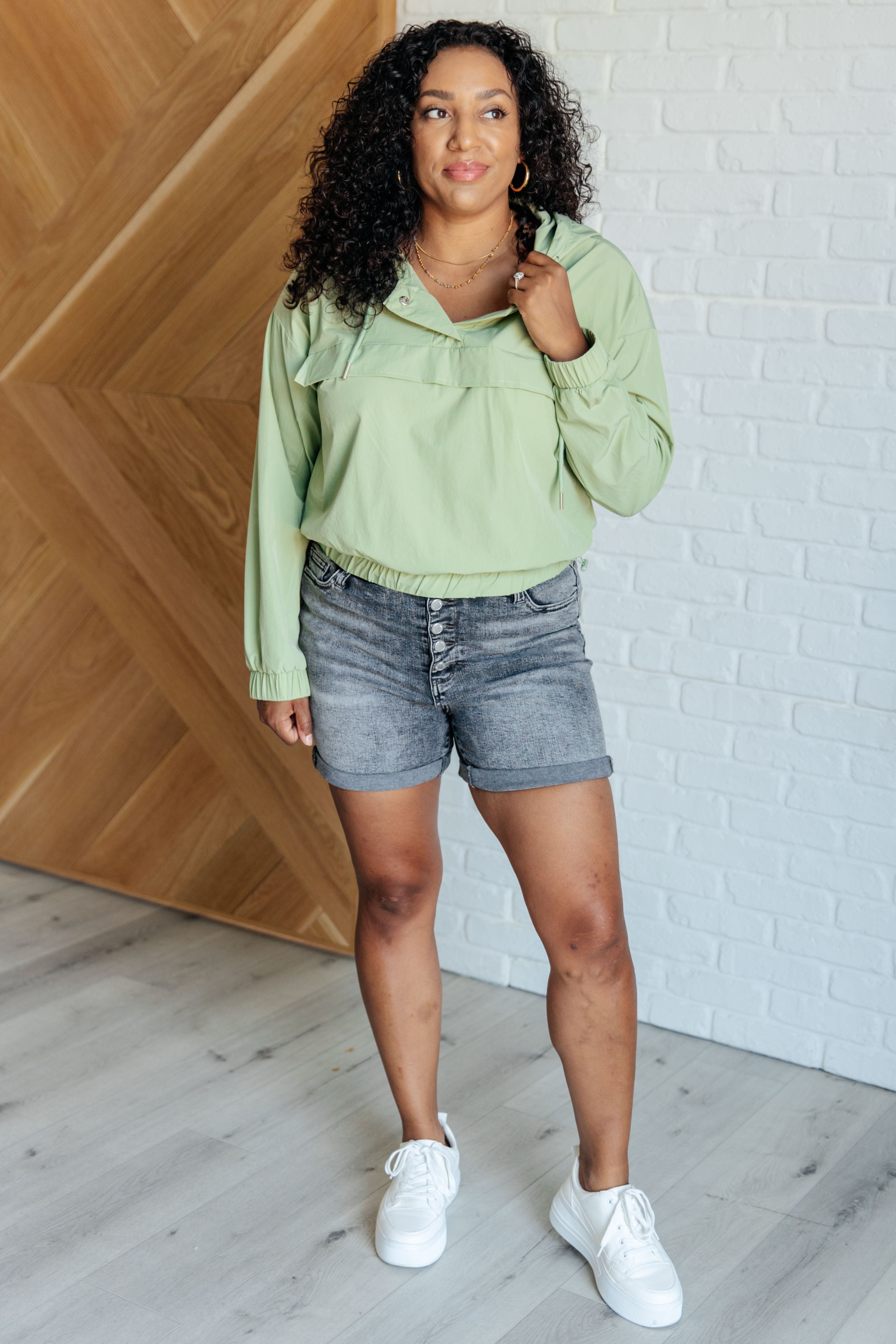 Tomorrow's Forecast Hooded Windbreaker - Charming Charlie