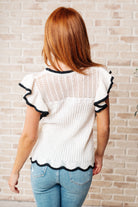 Too Sweet Flutter Sleeve Knit Top - Charming Charlie