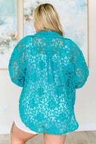Topped with Lace Button Down - Charming Charlie