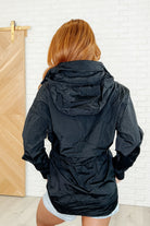 Track Snack Windbreaker in Black - Charming Charlie