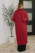 Travel City Scape Turtle Neck Tunic in Wine - Charming Charlie