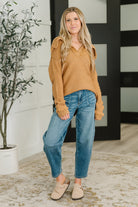 Travel Far & Wide Sweater in Taupe - Charming Charlie