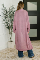 Travel Hideaway Open Front Cardigan in Cashmere Rose - Charming Charlie