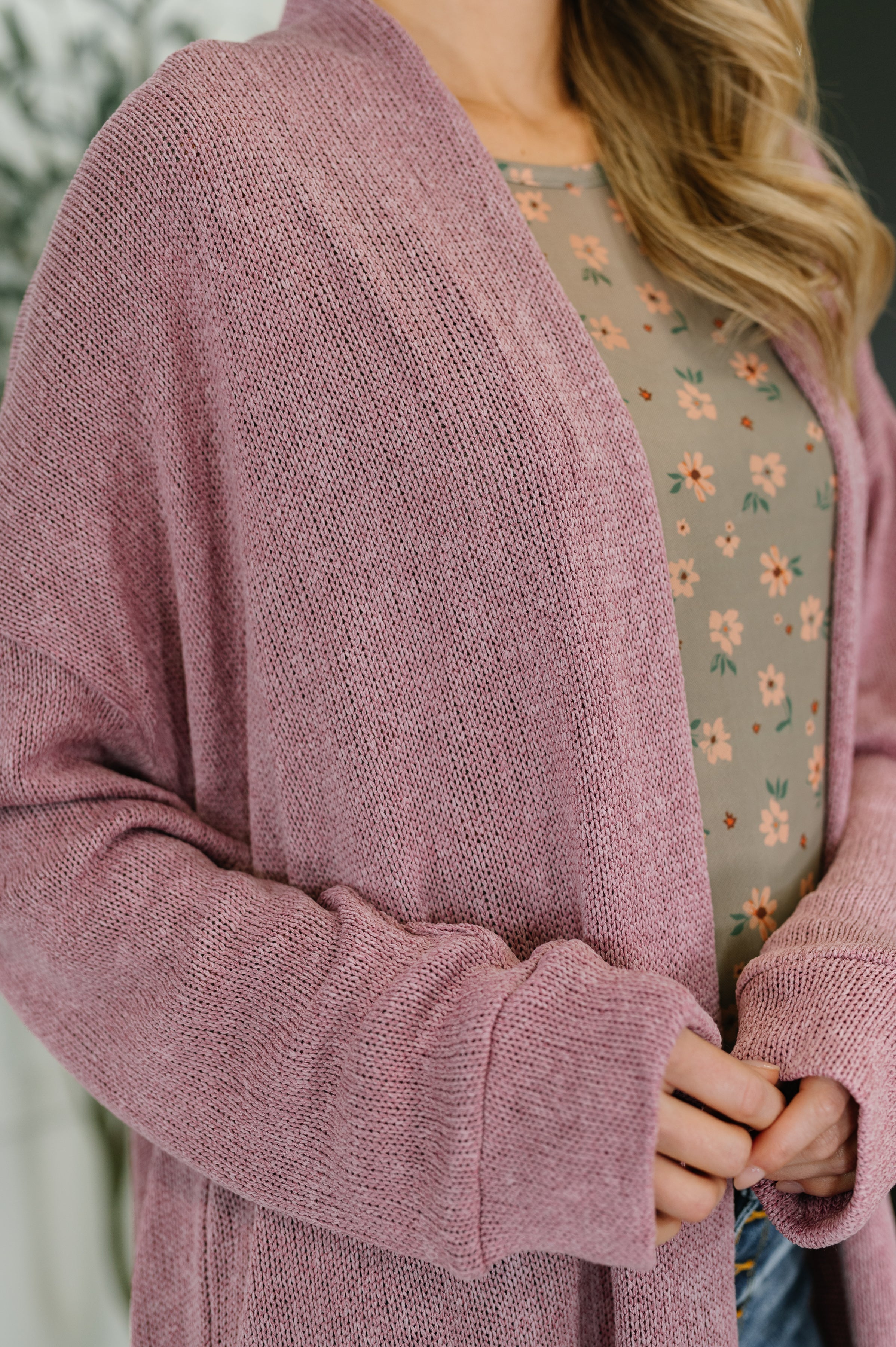 Travel Hideaway Open Front Cardigan in Cashmere Rose - Charming Charlie