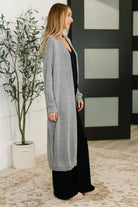 Travel Hideaway Open Front Cardigan in Soft Grey - Charming Charlie