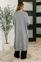 Travel Hideaway Open Front Cardigan in Soft Grey - Charming Charlie