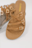Trusty Strappy Sandals in Light Tan - Charming Charlie