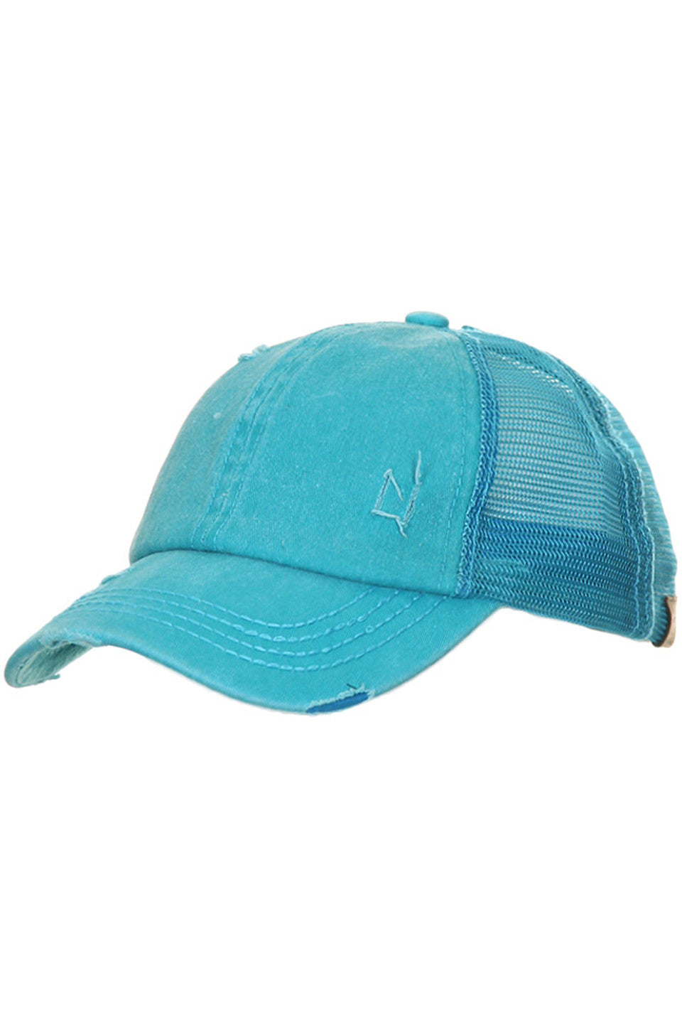 Turqupoise C.C BASEBALL PONYCAP is the perfect combination of fashion and function. Made with high-quality materials, it provides both style and protection from the sun. Its adjustable strap ensures a comfortable fit for all head sizes. Stay trendy and protected with the C.C BASEBALL PONYCAP.