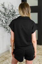Twenty Four Karat Half Zip Top and Shorts Set - Charming Charlie