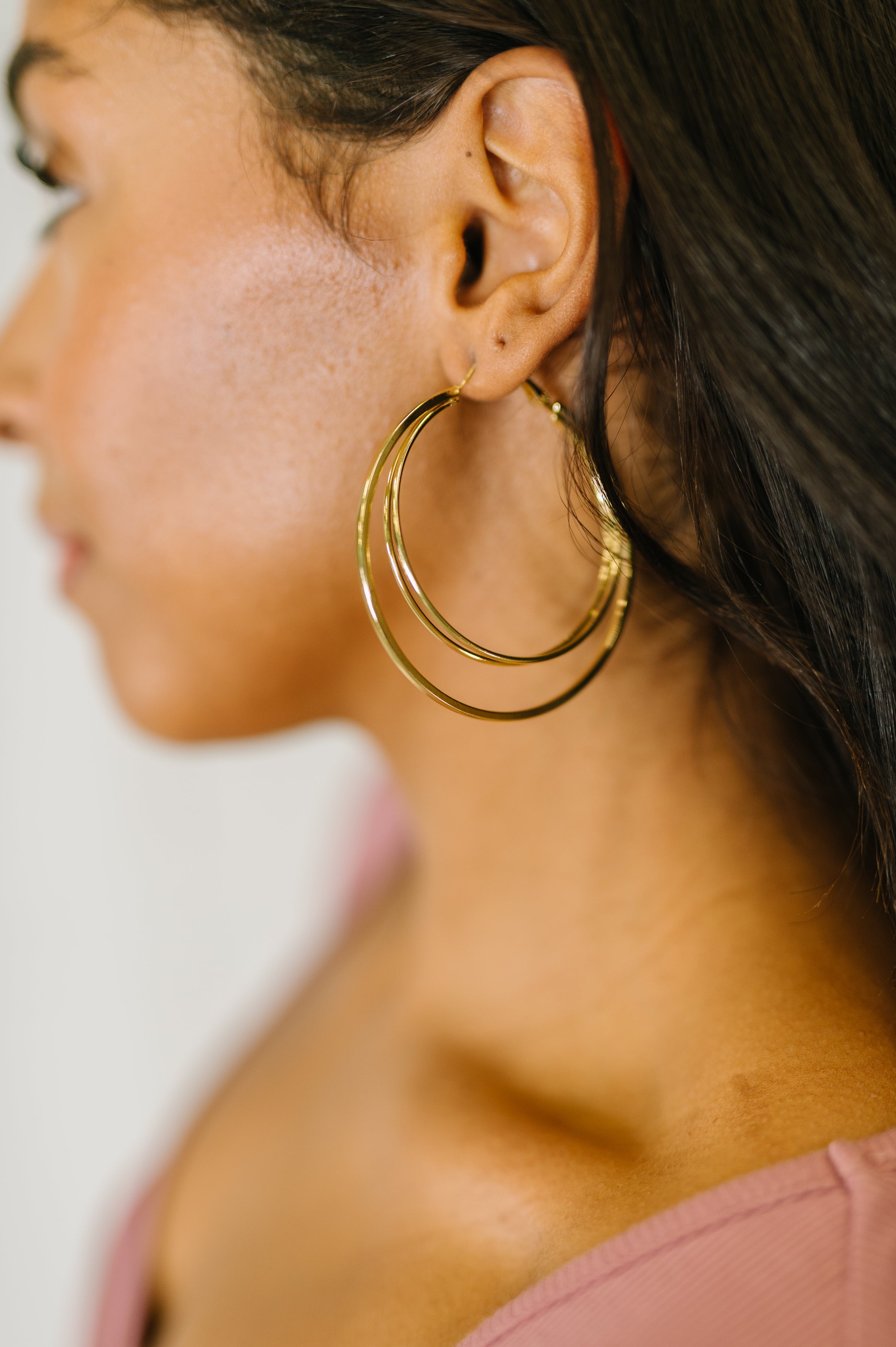 Two's a Party Double Hoop Earrings - Charming Charlie