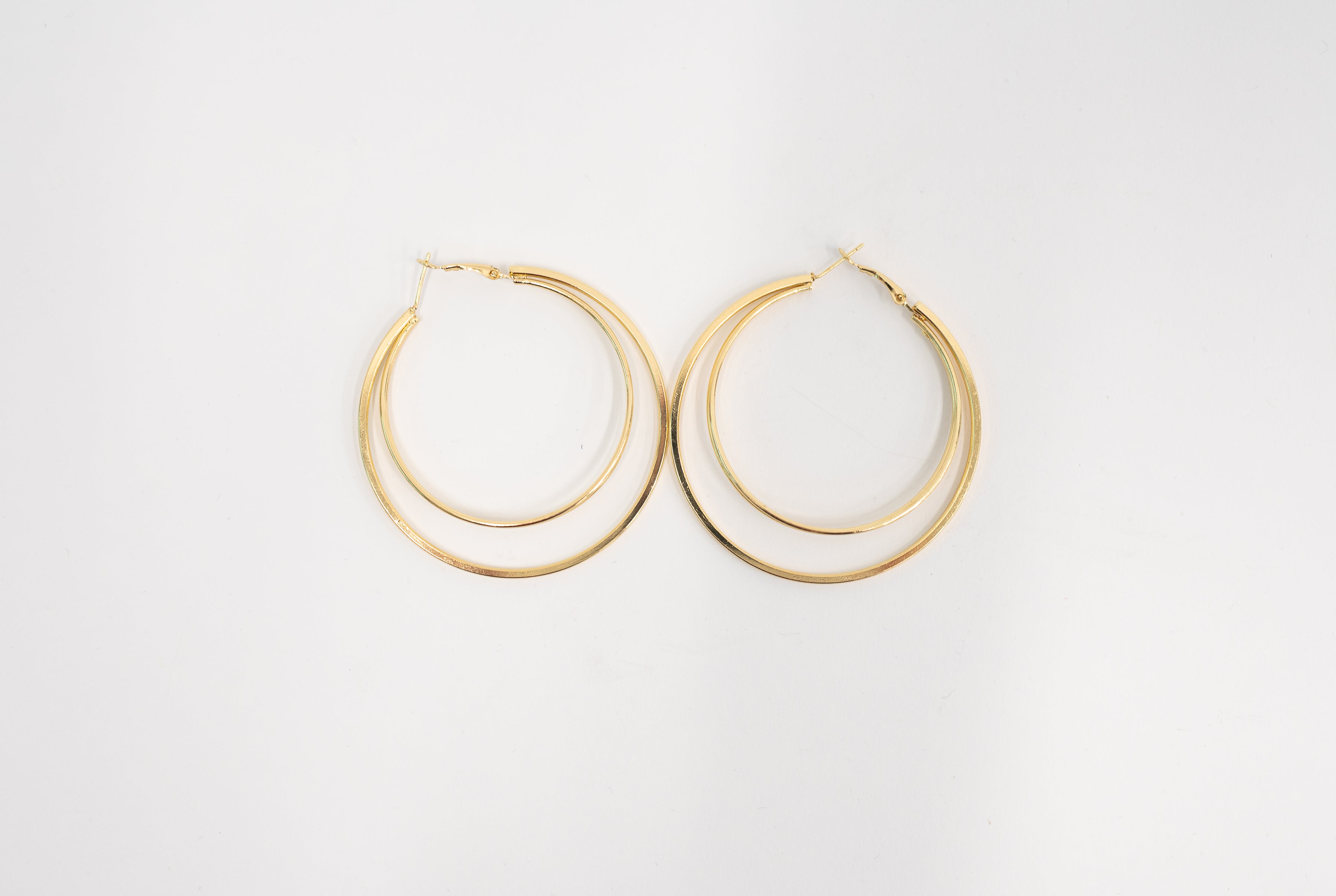 Two's a Party Double Hoop Earrings - Charming Charlie