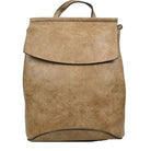 Vegan Long-lasting Faux Leather Backpack Convertible Bag - Backpacks
