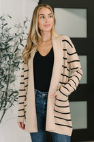Under Wraps Striped Cardigan - Charming Charlie