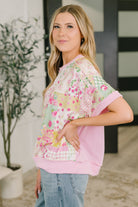 Until Tomorrow Patchwork Relaxed Tee - Charming Charlie