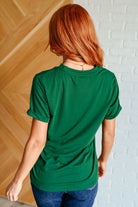 Uptown Crew T-Shirt in Green - Charming Charlie