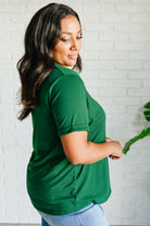 Uptown Crew T-Shirt in Green - Charming Charlie