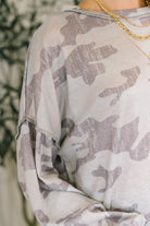 Urban Camo Drop Shoulder Top - Charming Charlie