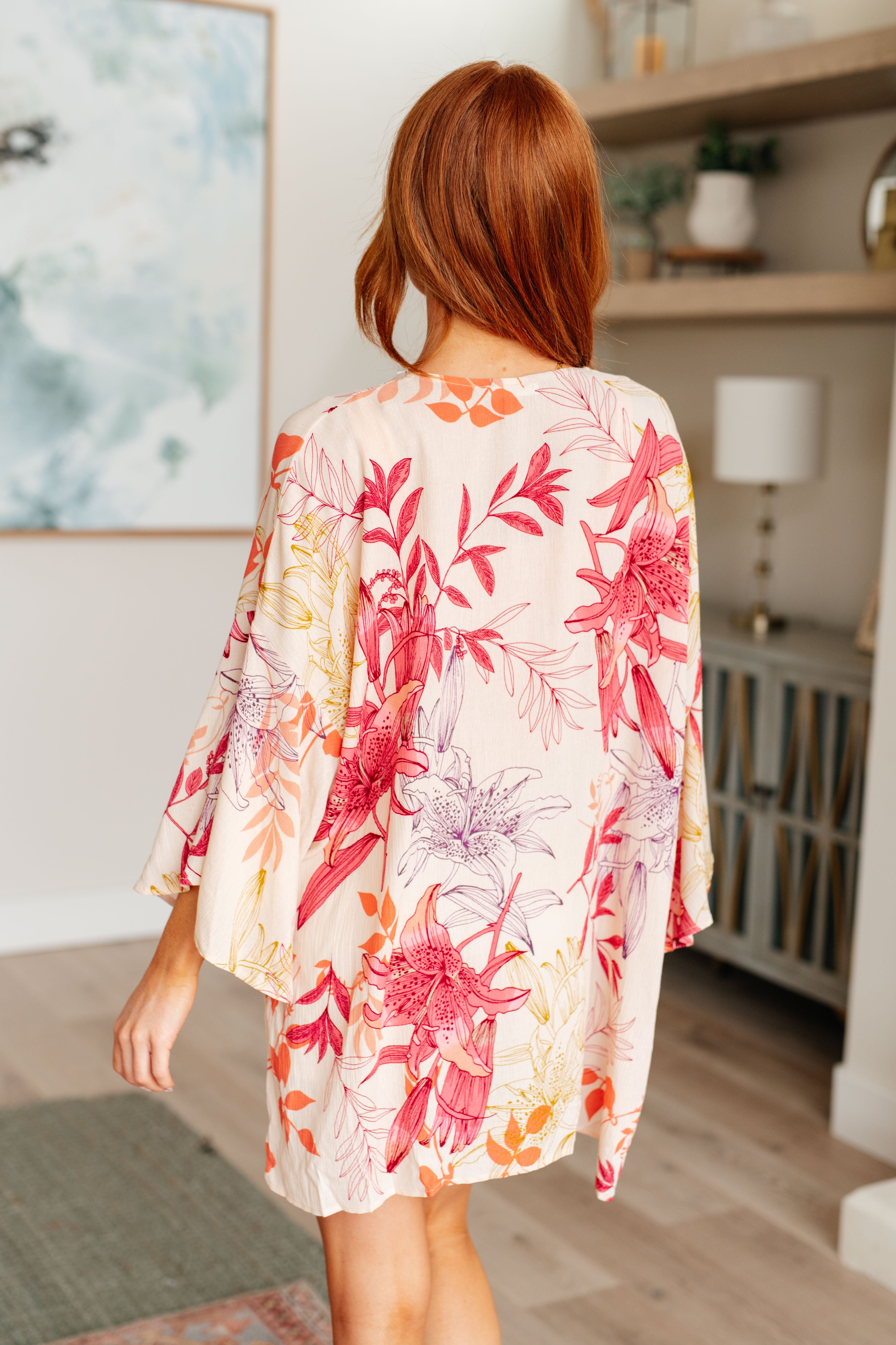 Vacay Season Bell Sleeve Kimono - Charming Charlie