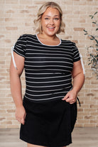 Vaguely Speaking Striped Top - Charming Charlie