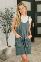 Venture Forth Spaghetti Strap Romper - Charming Charlie