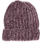 Violet Solid Ribbed Chenille CC Beanie provides warmth and comfort through its soft chenille fabric and ribbed design. This expertly crafted beanie offers a snug fit while maintaining breathability, making it ideal for cold weather wear. Its solid color and subtle texture ensure versatile styling for any casual or outdoor outfit, combining functionality with understated style. 
