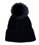 Solid Beanie with Pom - Charming Charlie