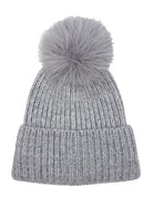 Solid Beanie with Pom - Charming Charlie