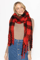 Shop for KW Fashion Buffalo Plaid Scarf at doeverythinginloveny.com wholesale fashion accessories