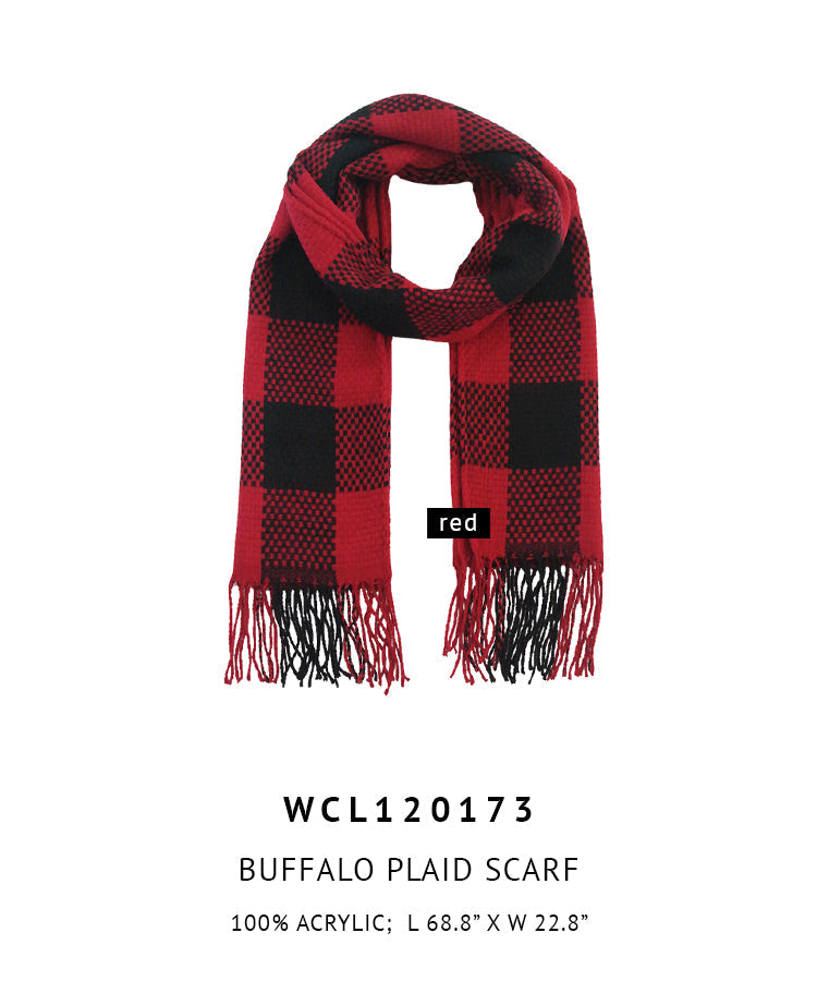 Shop for KW Fashion Buffalo Plaid Scarf at doeverythinginloveny.com wholesale fashion accessories