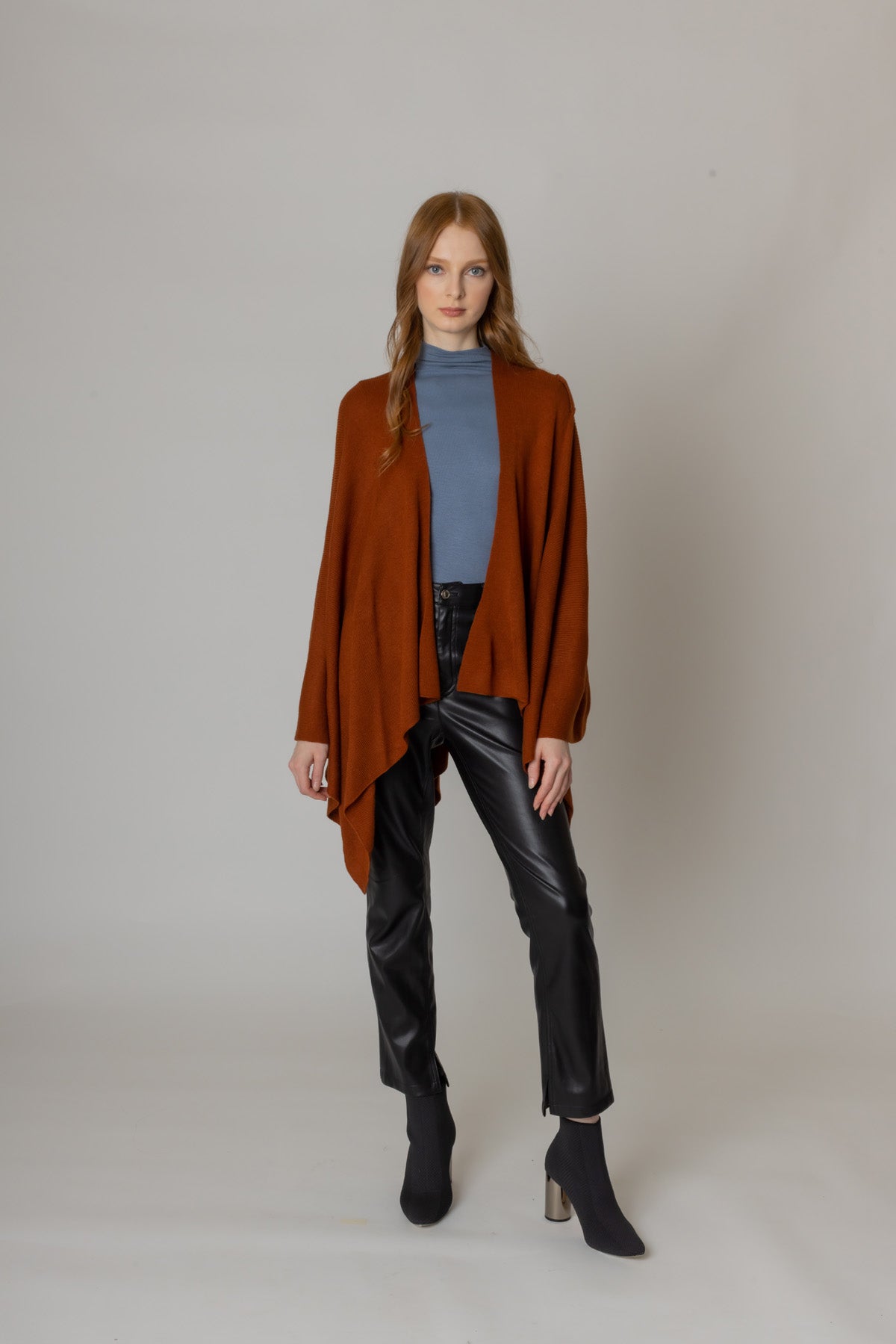 Solid Ruana With Shoulder Strap - Charming Charlie