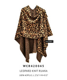 Leopard Knit Ruana with Shoulder Strap - Charming Charlie