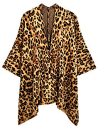 Leopard Knit Ruana with Shoulder Strap - Charming Charlie