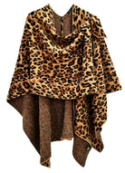 Leopard Knit Ruana with Shoulder Strap - Charming Charlie